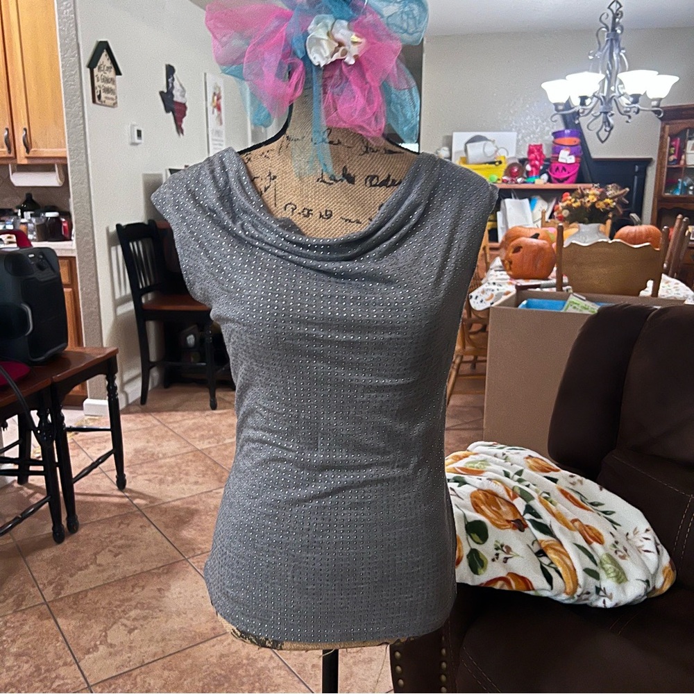Jones New York Gray Blouse